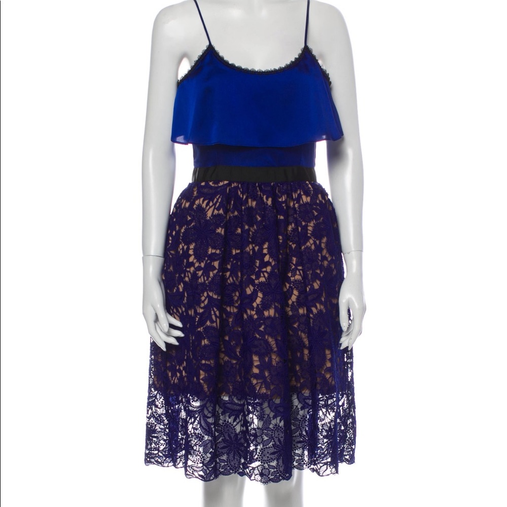 Self-Portrait Delphinium Dress